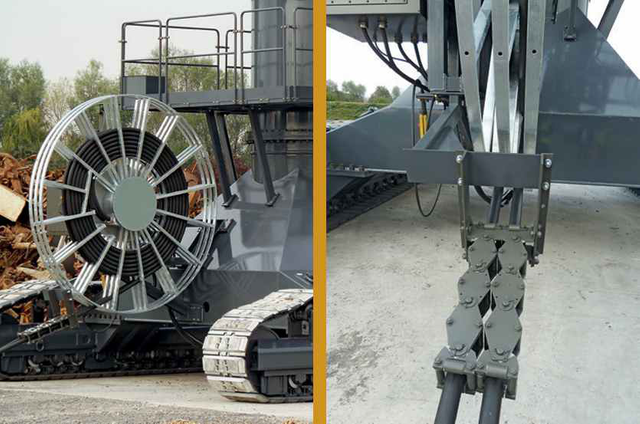 بكرة الكابل الكهربائية لمعالجة الخردة 