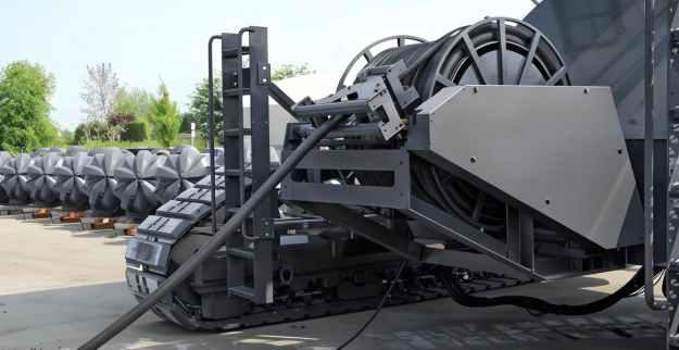 بكرة كابل الآلية